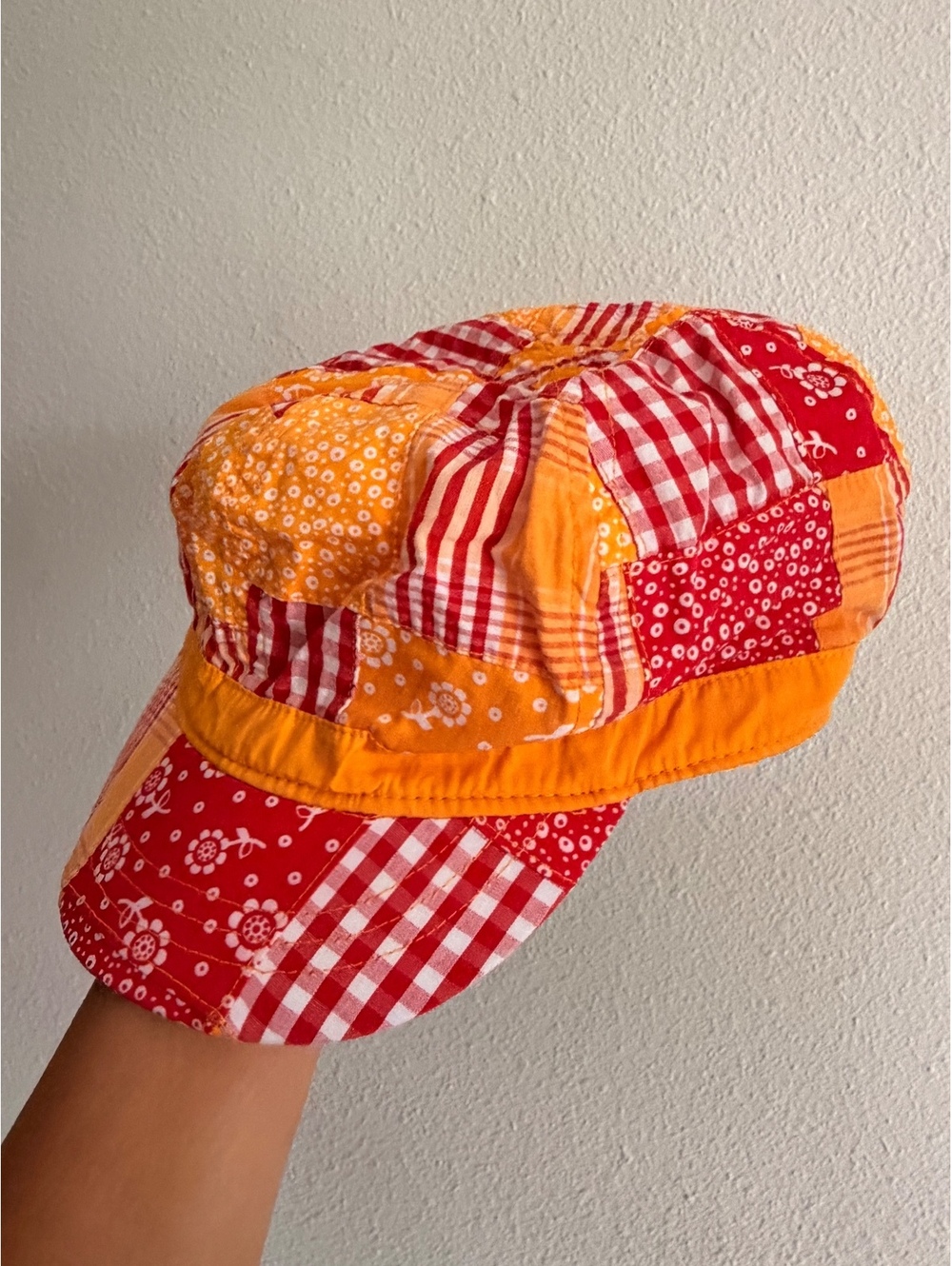 Patchwork Cotton Adjustable Hat